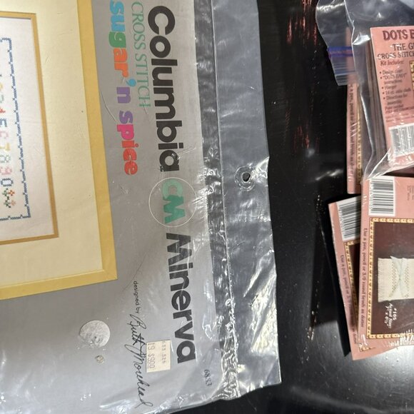 CM Columbia Minerva Crosstitch Sever And Spice Little Friends Birth  unopened - Picture 2 of 6